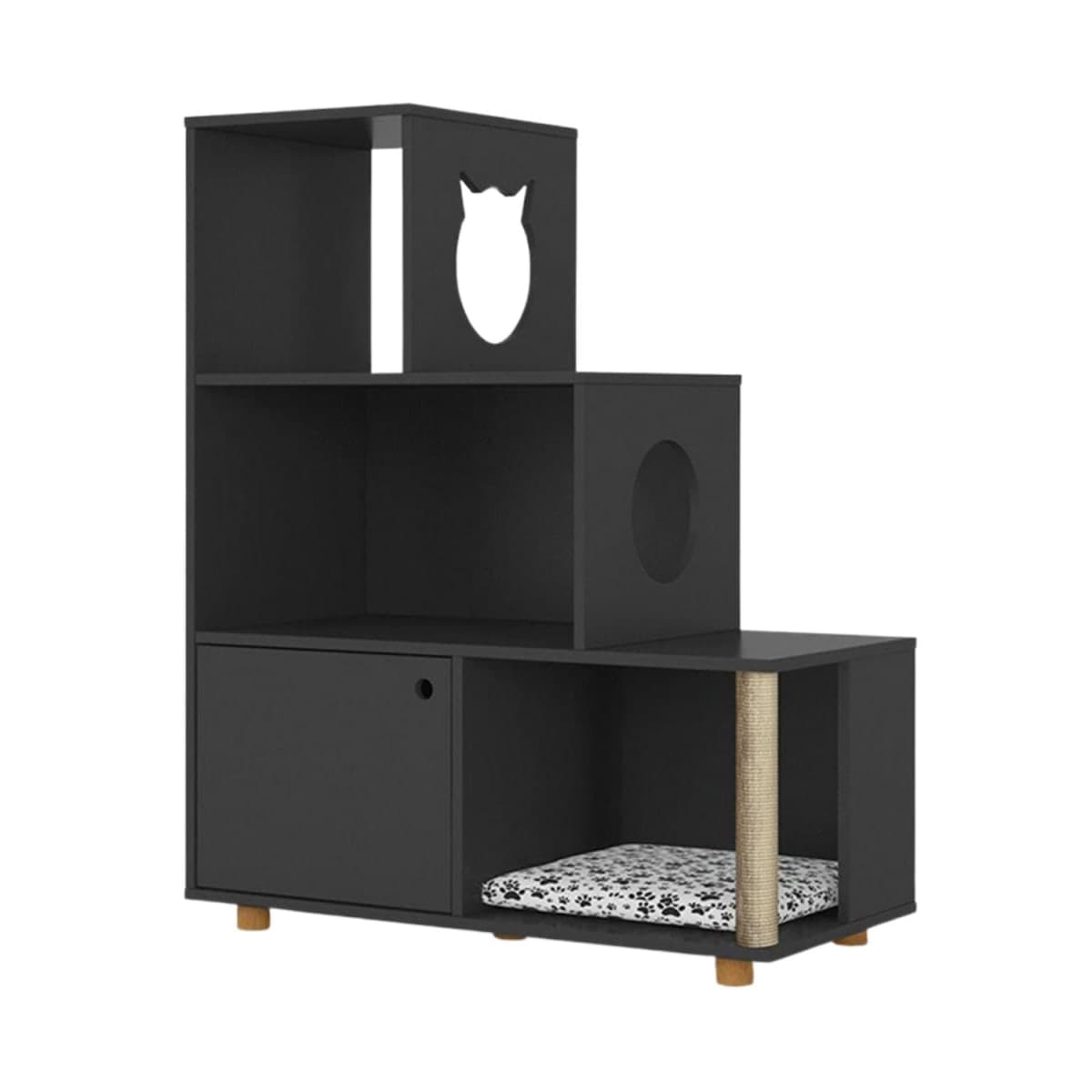 Estante Pet Siames Preto