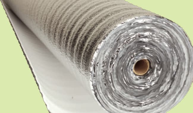 Espuma niveladora para piso flotante 3mm. cara de aluminio