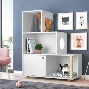 Estante Pet Siames Blanco